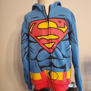 NWOT DC Comics Superman Graphic Zip Hoodie Jacket